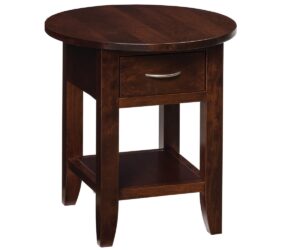 Barrington Oval Top Table with Shelf by Nisley Cabinets LLC