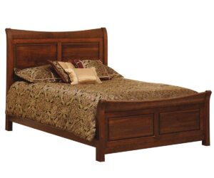Bevel Panel Sleigh Bed by Nisley Cabinets LLC