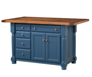 Jefferson City Turned Leg Island by Nisley Cabinets LLC