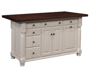 Jefferson City Turned Leg Island Base by Nisley Cabinets LLC