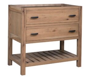 Open Shelf Vanity by Nisley Cabinets LLC