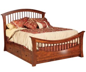 Rainbow Spindle Bed by Nisley Cabinets LLC