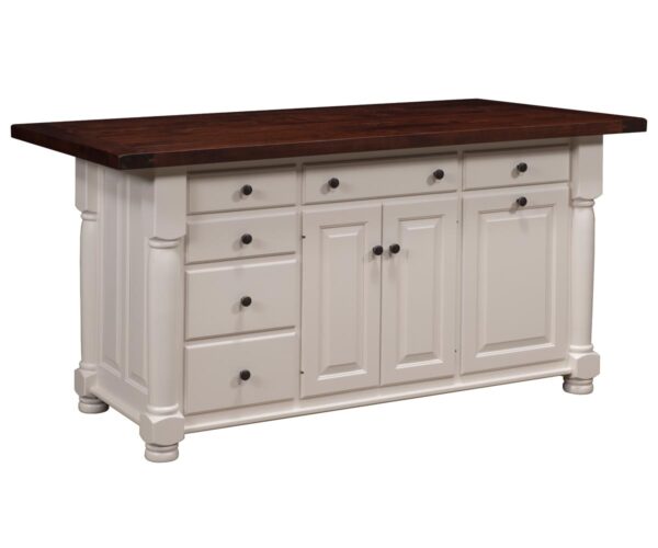 Turned Leg Island by Nisley Cabinets LLC
