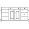 Turned Leg Island by Nisley Cabinets LLC