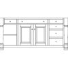 Turned Leg Island by Nisley Cabinets LLC