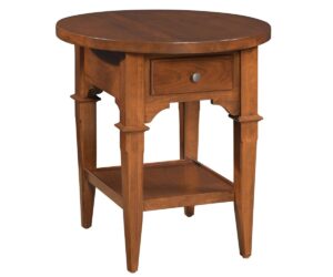 Wayland Oval Top Table by Nisley Cabinets LLC