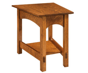 McCoy Open Wedge Shaped End Table by Crystal Valley Hardwoods