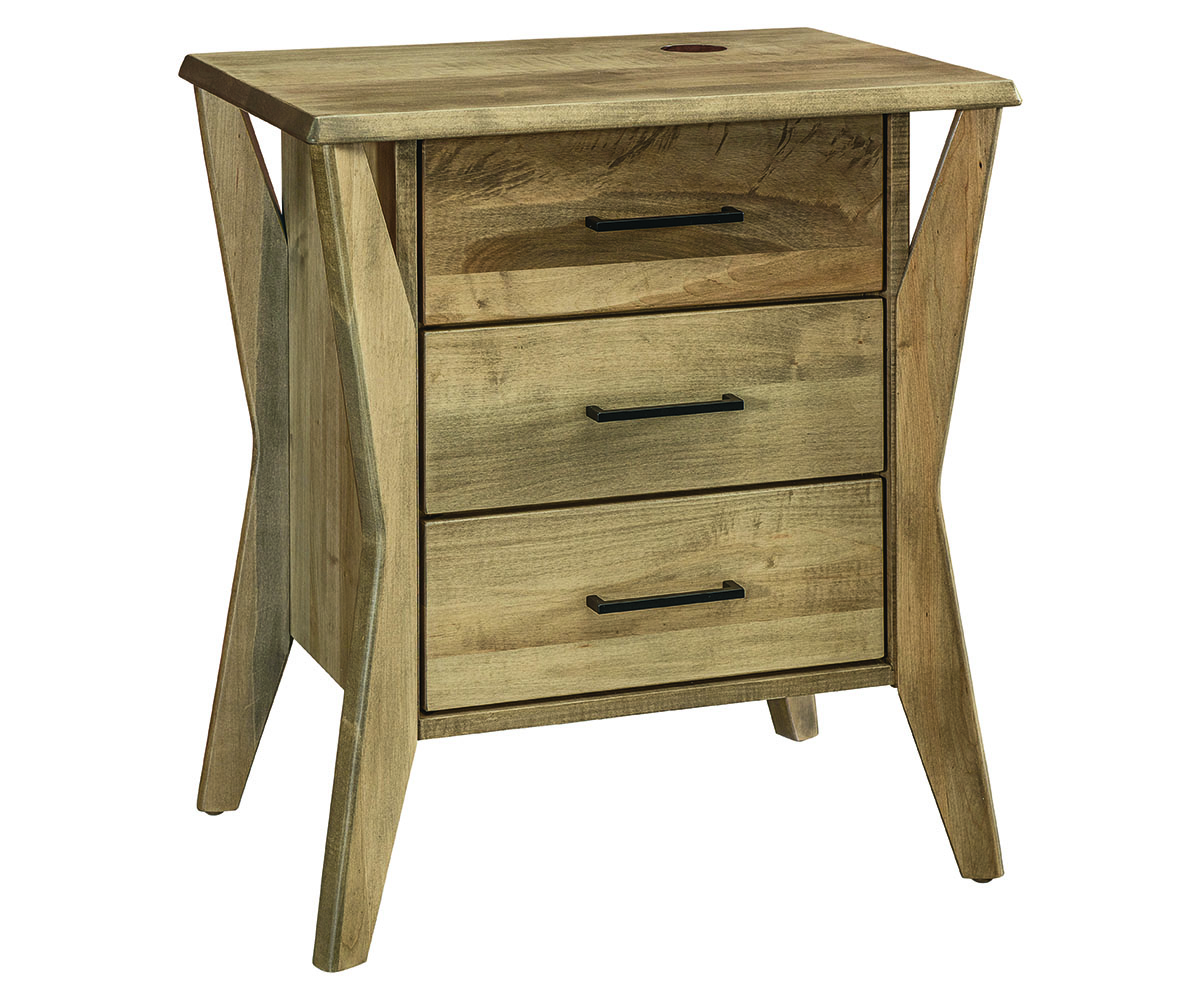 West Newton 3 Drawer Nightstand by Crystal Valley Hardwoods