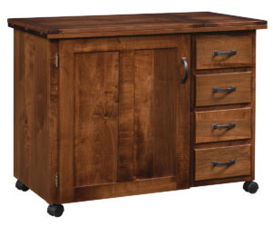 Single Door Sewing Cabinet by Timberside Woodworking