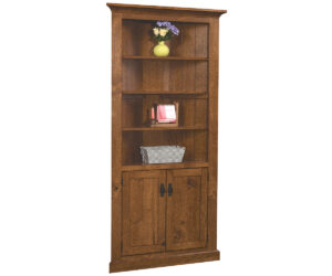 Mission Corner Bookcase by Timberside Woodworking
