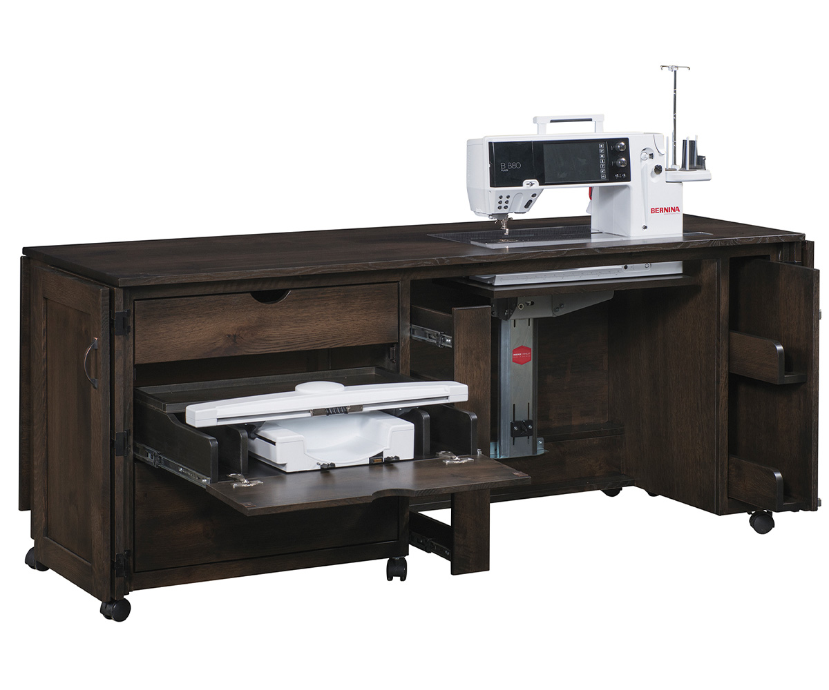 Flat Top Embroidery Cabinet by Timberside Woodworking