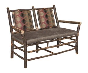 Settee by Hilltop Hickory Furniture