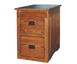 Spindle Mission File Cabinet by Timberside Woodworking