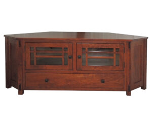 Mission Corner TV Console by Timberside Woodworking