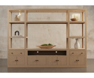 Modern Entertainment Center by Timberside Woodworking