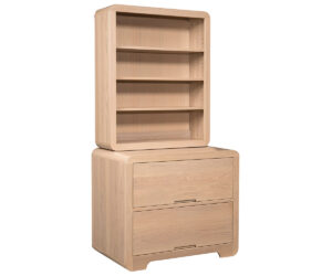 Europa Lateral File Cabinet With Bookcase Top by Ashery Oak