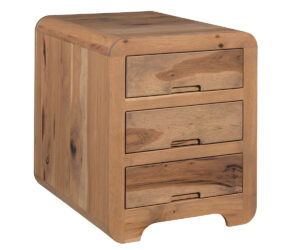 Europa End Table With Drawers by Ashery Oak
