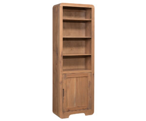 Europa Bookcase With Door – 24″W by Ashery Oak