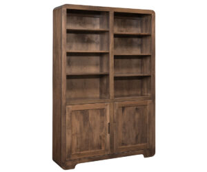 Europa Bookcase With Doors – 48″W by Ashery Oak