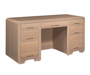 Europa Double Pedestal Desk by Ashery Oak