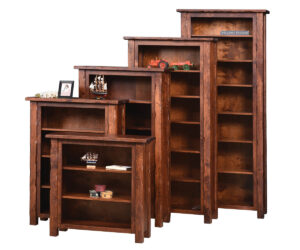 Hand Hewn Bookcases by Ashery Oak