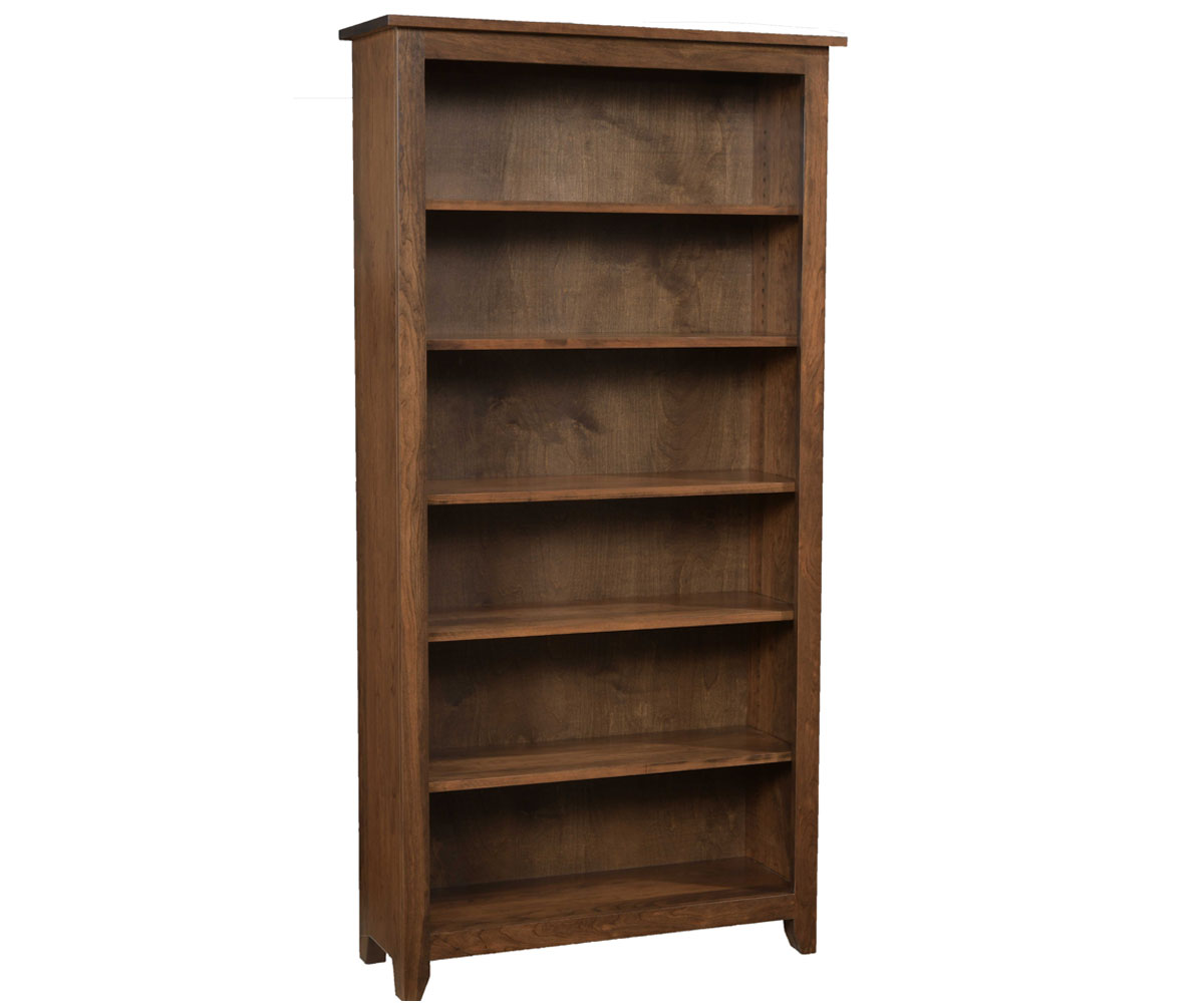 Modern Mission Open Bookcase - 72" by Ashery Oak