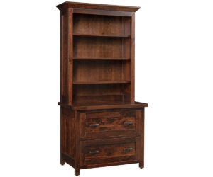 Sante Fe Lateral File Cabinet With Bookcase by Ashery Oak
