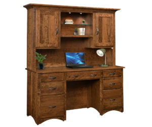 Shaker Desk With Hutch by Ashery Oak