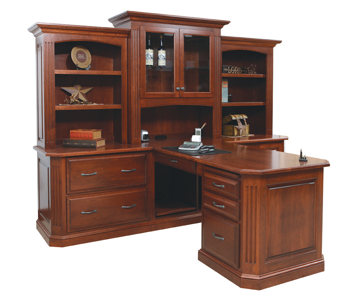 Buckingham Partner Desk and Three Piece Hutch by Dutch Creek Design