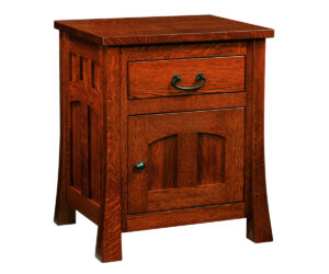 Bridgeport Mission 1 Drawer 1 Door Nightstand by Brookside Home Furnishings