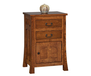 Bridgeport Mission 2 Drawer 1 Door Nightstand by Brookside Home Furnishings
