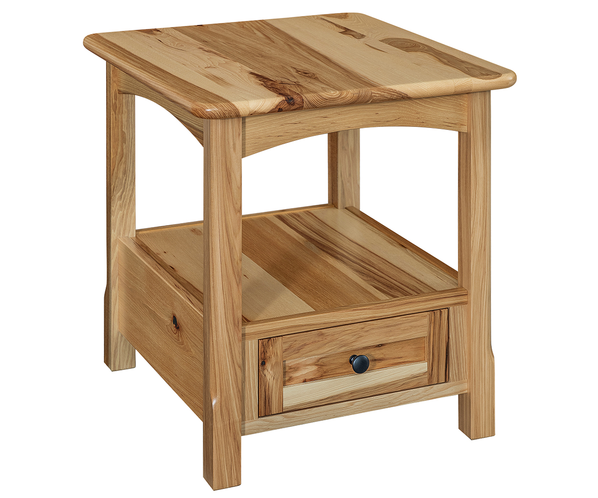 Vienna Open End Table - 22"W by Crystal Valley Hardwoods