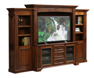 Lincoln Entertainment with Side Bookcases by Dutch Creek Design