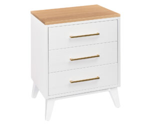 Sofi Three Drawer Nightstand by Elite Designs