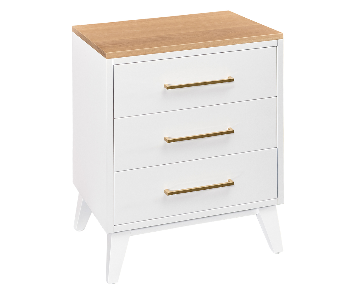 Sofi Three Drawer Nightstand by Elite Designs
