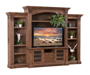 Montereau Entertainment with Side Bookcases by Dutch Creek Design