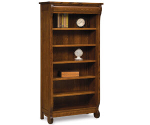 Old Classic Sleigh Bookcase – 72″H by Forks Valley Woodworking