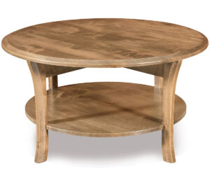 Ensenada Round Coffee Table by Forks Valley Woodworking