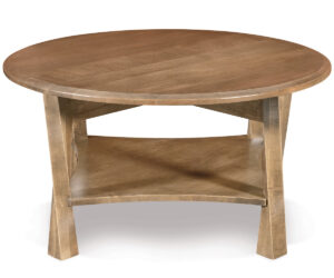 Lexington Arc Round Coffee Table by Forks Valley Woodworking