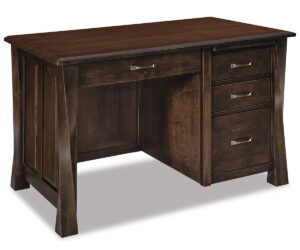 Lexington Arc Single Pedestal Desk by Forks Valley Woodworking