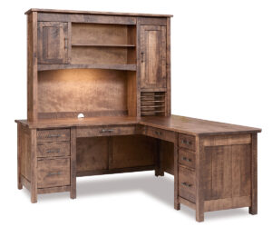 Houston L Desk With Hutch by Forks Valley Woodworking