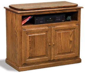 Classic Media Stand With Optional Swivel by Forks Valley Woodworking