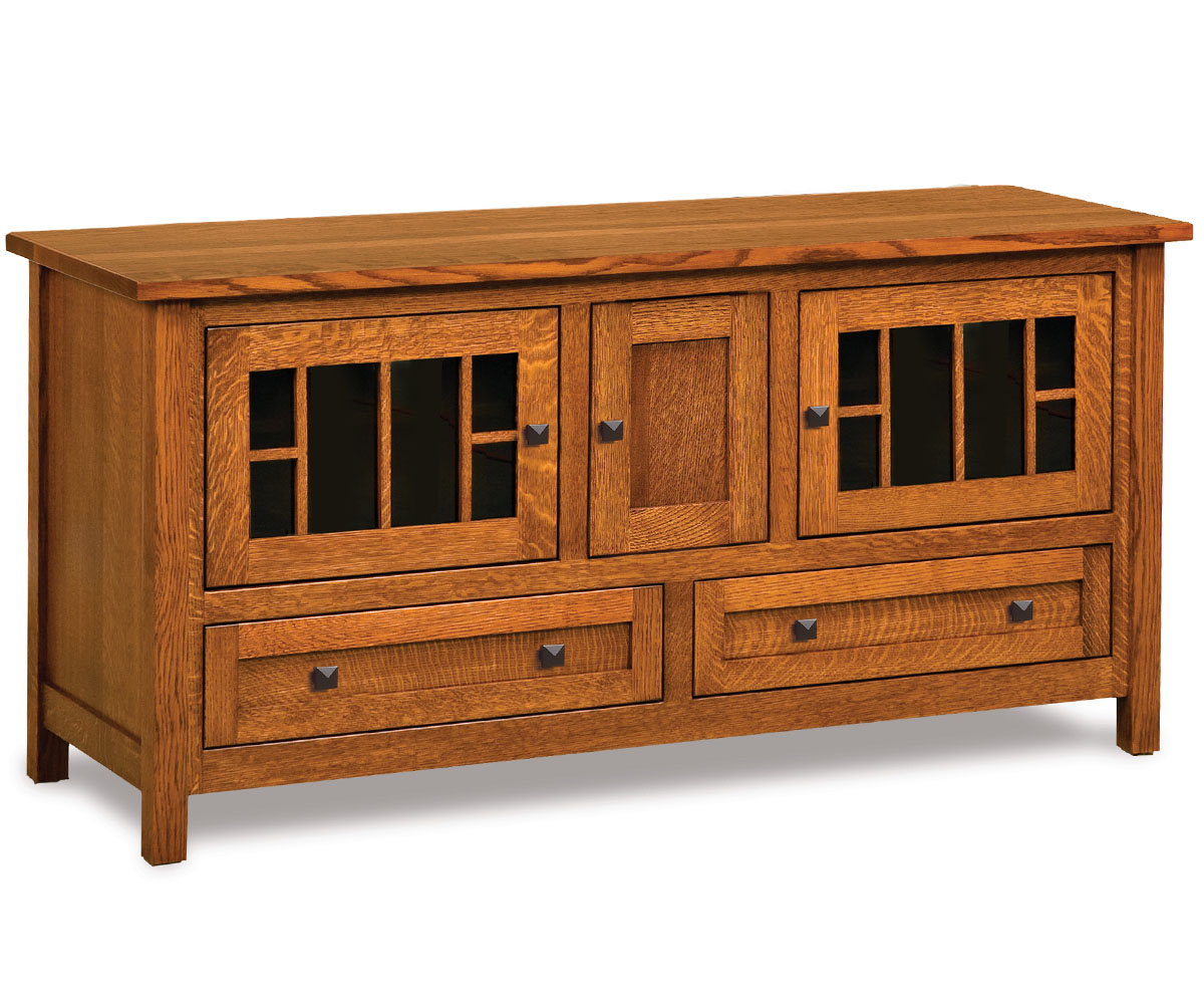 Centennial Media Stand - 60"W by Forks Valley Woodworking