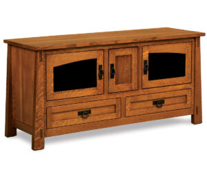 Modesto Media Stand – 60″W by Forks Valley Woodworking