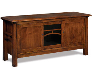 Artesa Media Stand – 63″W by Forks Valley Woodworking