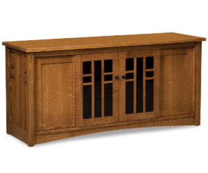 Kascade Media Stand – 63″W by Forks Valley Woodworking