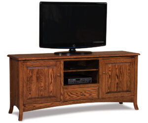 Carlisle Media Stand – 72″W by Forks Valley Woodworking