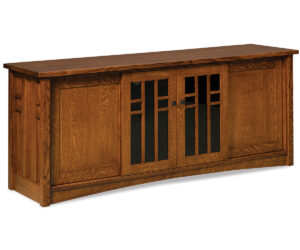 Kascade Media Stand – 72″W by Forks Valley Woodworking