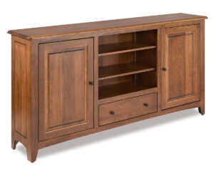 Dover Media Stand – 70″W by Forks Valley Woodworking