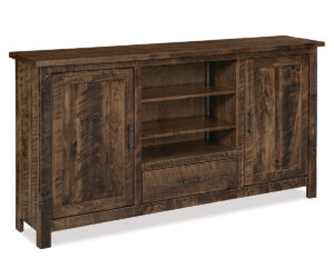 Houston Media Stand – 70″W by Forks Valley Woodworking